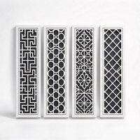 Grille diffuseur linéaire en alliage d'aluminium moderne personnalisable, classe A, résistante au feu, pour alimentation et retour HVAC
