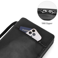 Funda de cuero de lujo personalizada para la Biblia, bolsa para iglesia, soporte protector para libros, estuche de transporte para cuaderno, organizador de carpetas