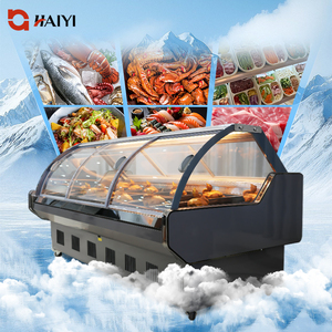 Supermarkt-Kühlschrank Metzgerei-Fleischkühler Kühlvitrine Glas-Delikatessen-Frischfleisch-Auslage für Supermärkte - Product Image 1