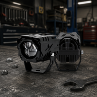 Phares JHS 30W à faisceau haut et bas en forme de hibou, étanches, antibrouillard, mini-lentille LED, projecteur pour moto, voitures, Jeep, camions