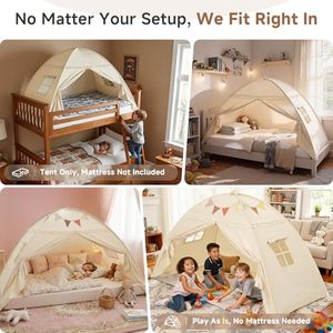 Tienda <span class=keywords><strong>de</strong></span> campaña portátil desmontable para niños - Base secreta, casa <span class=keywords><strong>de</strong></span> juegos, dormitorio, espacio <span class=keywords><strong>de</strong></span> privacidad, tiendas <span class=keywords><strong>de</strong></span> campaña para dormir, regalos ZT361 - Product Image 3