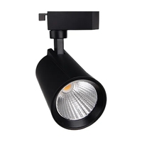 Projecteur sur rail LED d'intérieur haute luminosité 20W 30W 40W, 2 fils, rail en aluminium, 3 températures de couleur, lampe de plafond AC220V
