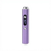Lampe à LED rechargeable pour ongles M1 Purple, 3W, 400mAh, charge rapide USB-C, batterie 64 min, minuterie 3 vitesses, écran LCD, pour la maison/le salon