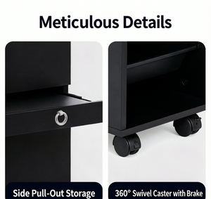 Professional Salon <b>Storage</b> <b>Cabinet</b>, Multi-Functional <b>Utility</b> Shelves & Tool Organizer for Hairdressing, Barber Shop & Beauty Spa - Product Image 5