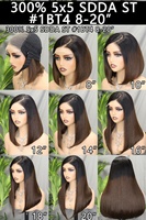 Peluca de Cabello Humano Vietnamita Estilo Bob |   Peluca de encaje frontal de longitud media |   Cabello Natural Liso Doble Trama SDD para Mujer