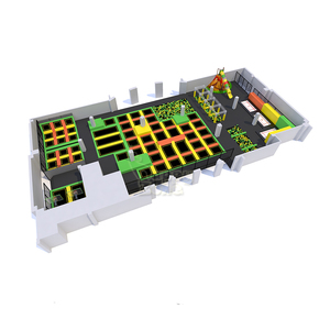 Cama elástica grande para interior, parque de salto con paredes de escalada, área de tiro, tobogán de donut - Product Image 5