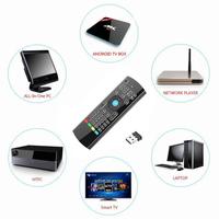 MX3 Backlit Air Mouse Smart Voice Remote Control 2.4G RF Nirkabel Dengan Keyboard untuk H96 MAX Smart Home Android TV Box Controller