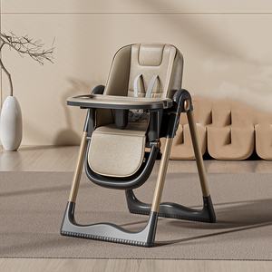 Chaise haute pour bébé multifonctionnelle pliable et réglable en hauteur, chaise à manger pour bébé, chaise à bascule de sécurité pour la cuisine - Product Image 6