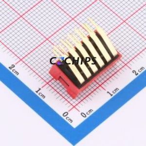 VHG/S-06H DIP Switch Through hole Component (THT) Switch Flat Toggle, Raised Type Single Pole Single Throw 6 2.54mm - Product Image 2