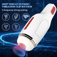 Männlicher Masturbator mit Heizfunktion, 5 Saug- und 10 Vibrationsmodi - Weiche TPE-Stroker-Hülle, USB-Aufladbares Erwachsenen-Sexspielzeug