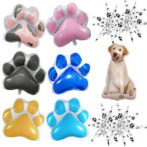 Perlengkapan dekorasi pesta anjing CYmylar balon kaki anjing cetakan kaki bintang balon foil globos - Product Image 2