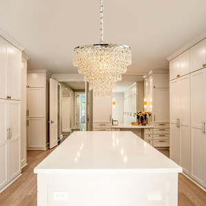 Modern Luxury Round K9 Crystal Chandelier Gold LED Kitchen <strong>Dining</strong> <strong>Light</strong> Modern Chandelier LED Fancy <strong>Light</strong> for Home - Product Image 2