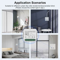 Relé Inteligente WiFi RF433 de 1 Canal con Control por Voz para Persianas Motorizadas, Módulo de Interruptor Inteligente para Cortinas