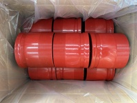 RAL3000 Raccord de mamelon à extrémité rainurée de couleur rouge Raccords de tuyauterie de protection incendie en acier au carbone forgé à basse pression