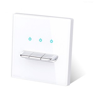 New Tempered Glass Reset Switch UK EU Standard Tempered Glass Panel Reset Piano Key Electric Wall Switches <b>Sockets</b> - Product Image 2
