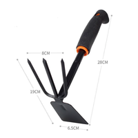 Kit de 3 pelles de jardinage noires multi-styles, petit format, très demandé