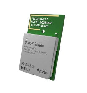 Ezurio 453-00041C นอร์ดิก NRF52833สำหรับโมดูลชิปเซ็ตแบบมัลติโปรโตคอลสำหรับออกอากาศโฆษณา5V จ่ายการติดตามแรงดันไฟฟ้า - Product Image 1