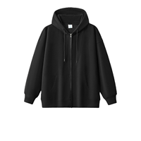 Fabricants de vêtements – Nouvelle collection automne : Cardigan décontracté à capuche en pur coton, 600 grammes, coupe ample, manches longues