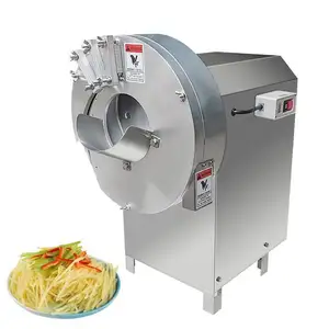 2023 Multifunctional Electric Banana Chilli Yam Chips Slicer Machine Dice Cutting Meat Machine Potato Dicer Machine