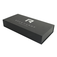 Boîte d'emballage en papier personnalisée magnétique pour huile de parfum de 4 oz avec gaufrage, laminage mat, doublure en éponge sans flacon