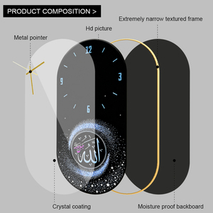 <span class=keywords><strong>Orologio</strong></span> <span class=keywords><strong>da</strong></span> <span class=keywords><strong>Parete</strong></span> <span class=keywords><strong>con</strong></span> Calligrafia Araba Moderna, <span class=keywords><strong>Cornice</strong></span> <span class=keywords><strong>in</strong></span> PVC, Immagini Religiose Islamiche Musulmane, <span class=keywords><strong>Orologio</strong></span> <span class=keywords><strong>da</strong></span> <span class=keywords><strong>Parete</strong></span> <span class=keywords><strong>in</strong></span> Cristallo, Decorazione Murale - Product Image 4