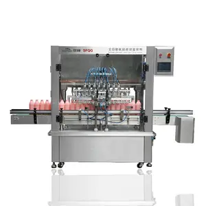 SFGG series automatic filling machine, 8-head servo driving liquid/liquid cream piston type filling machine