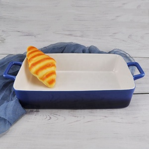 Ensemble de plats à gratin rectangulaires en céramique pour four, ustensiles de cuisson sains - Product Image 4
