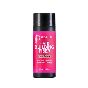 Bioslle Custom Logo Biologische Styling Keratine Haar Fibre Poeder Spray Applicator Private Label Hair Building Fiber