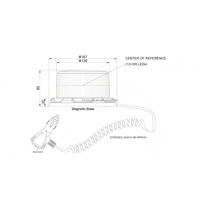 ECE R65 Klasse 1 Zugelassenes Hochwertiges LED-Rundumkennleuchte mit Drehmodus und Starken Magneten LB130 Ion Blau, Gelb, Rot, Weiß