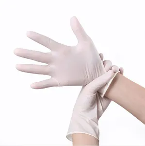 Gants chirurgicaux en latex stériles en poudre et sans poudre à utiliser en vente chaude M5.0g