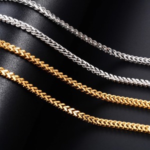 Chaîne de collier tressée pour homme en acier inoxydable couleur or/argent 3 mm, collier ras du cou pour femme et homme, bijou en métal de haute qualité, accessoire cadeau - Product Image 2