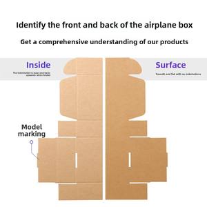 Boîte d'emballage Senhai extra-résistante pour avion, carton carré plat, emballage express, boîte personnalisée, imprimable en couleur - Product Image 4