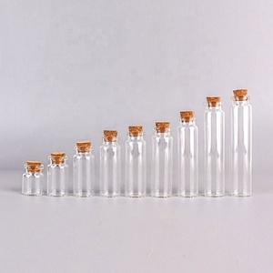 1ml 2ml 3ml <b>Mini</b> Clear Wishing Message Glass <b>Bottles</b> Vials With Cork - Product Image 6