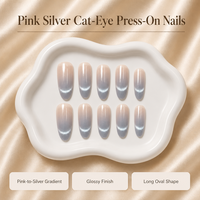 T1756 Kaixin Vente Chaude Faux Ongles à Presser Brillants Bleu Sourire Forme Ovale Longue, Bleu Français Nacré Lumineux pour Nail Art - Fournisseurs