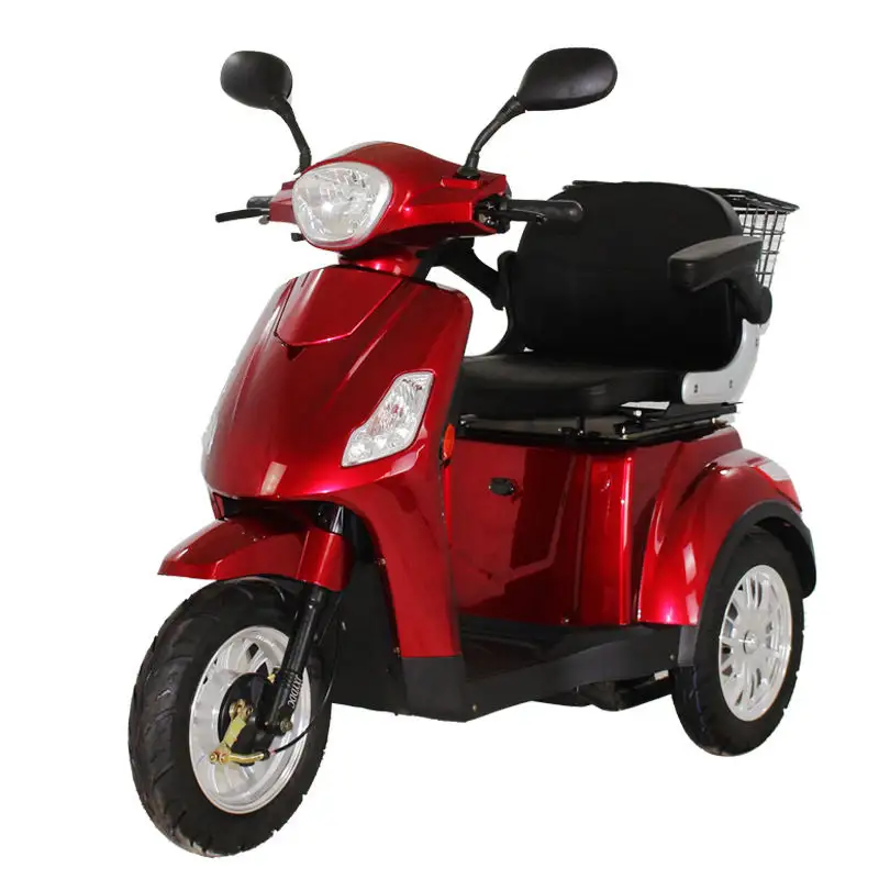 Triciclo elétrico para passageiros Triciclo elétrico para deficientes adultos confortáveis scooter três rodas mobilidade elétrica
