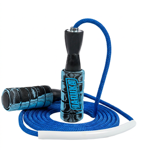 Corde à sauter segmentée professionnelle avec poignée transparente à double roulement, corde à sauter réglable pour la remise en forme unisexe, salle de sport - Product Image 1