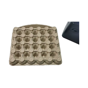 קרטון ביצים מתכלה ידידותי לסביבה 6/12/30 ביצים לבן צבע טבעי עיסת נייר יצוקה קופסת ביצים מכירה ישירה מהמפעל - Product Image 2