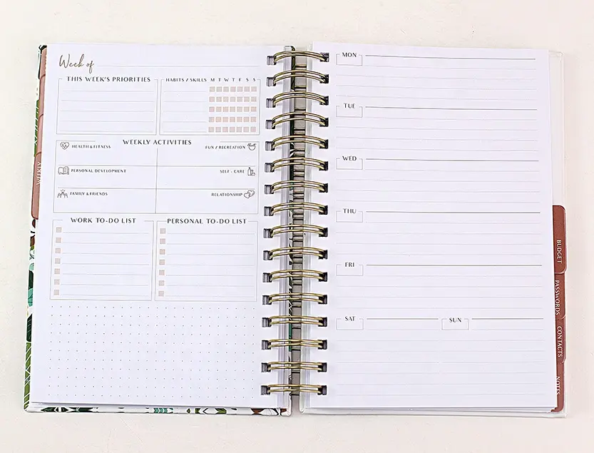 Wenzhou Favor Craftsプロフェッショナルプランナーサプライヤー日付Monthly Planner 2023-2024