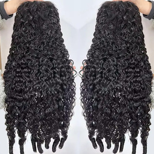 Parrucca riccia folletto birmano cipixie parrucca capelli umani naturali in pizzo 13x4 13x6 HD per parrucche anteriori in 100% vergine - Product Image 3