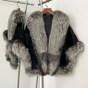 OFTBUY nuovi vestiti caldi ispessiti invernali cappotto in pelliccia <span class=keywords><strong>di</strong></span> <span class=keywords><strong>visone</strong></span> naturale da donna capospalla senza maniche con vera pelliccia <span class=keywords><strong>di</strong></span> volpe - Product Image 1