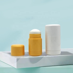 New <strong>Product</strong> <strong>Recyclable</strong> 30g/50g <strong>Plastic</strong> Deodorant Stick Container Round Twist-up Cylinder with Screw Cap Made From PP