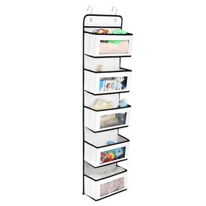 Hot Sale 5-Tier Folding Storage Organizer Large Pockets Door Handbag Closet Bathroom Clothing Tools for Jewelry Storage - Product Image 6
