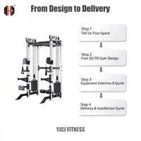 Rack de musculation multifonctionnel professionnel personnalisé série REP amélioré avec machine à câbles, certifié CE, vente en gros