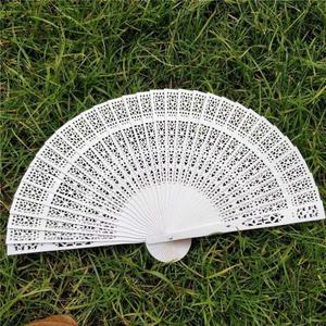 Multicolor Wooden Hand Held Folding <b>Fan</b> Vintage Bamboo Hollow Carved <b>Handheld</b> <b>Fans</b> for Wedding <b>Fan</b> Staves - Product Image 5