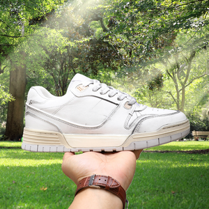 Chaussures décontractées pour hommes et femmes, chaussures de marche confortables à lacets, baskets respirantes, chaussures en toile, cuir et maille - Product Image 2