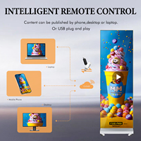 Pantalla LED Plegable y Removible para Interiores, Reproducción de Medios, Publicidad, Fiestas, P1.86, con Soporte de Pie, Disponible en EE. UU. y la UE, DDP