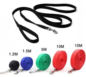 Correa larga de nailon clásica para perros medianos y pequeños, accesorio para entrenamiento de mascotas - Product Image 2