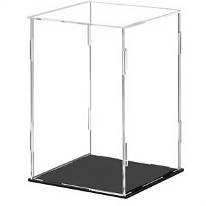 <span class=keywords><strong>Vitrine</strong></span> de présentation en acrylique personnalisée anti-poussière pour figurines de collection, montage facile, protection des figurines d'action, boîte cube - Product Image 3