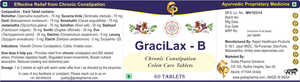GraciLax-B Laxante para la constipación crónica, fórmula ayurvédica premium, 60 tabletas con ingredientes cuidadosamente seleccionados - Product Image 4