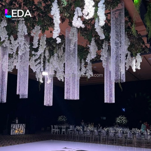 LEDA <b>Wedding</b> <b>Decoration</b> Shinning Clear Crystal Bead <b>Ceiling</b> Curtain Hanging <b>Decoration</b> for Events Decor - Product Image 4